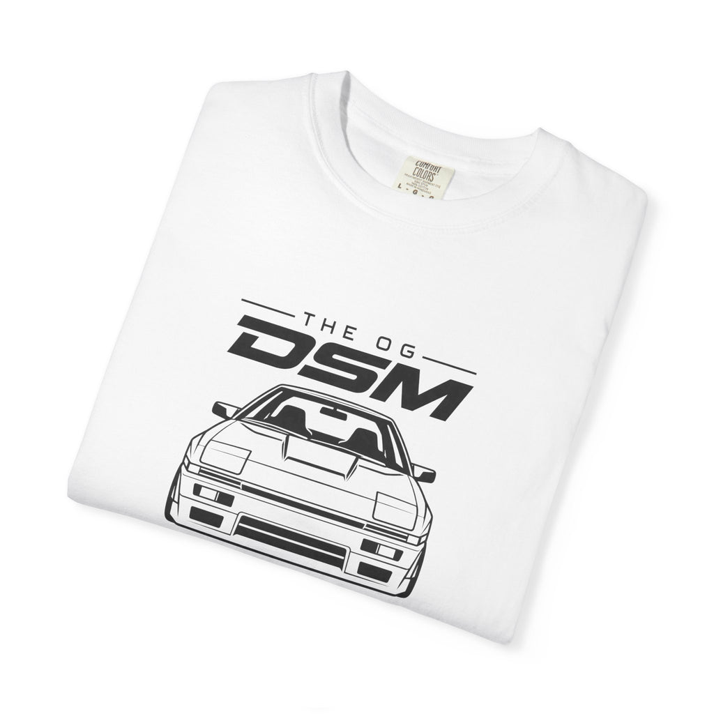 White T-shirt with front “OG DSM” car graphic