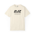 Ivory crew-neck T-shirt with 2JZ Social Club front graphic