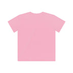 Pink kids crew-neck T-shirt, short sleeves