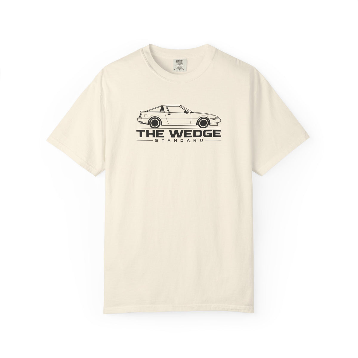 Wedge Standard JDM T-shirt in ivory with car graphic logo on the front