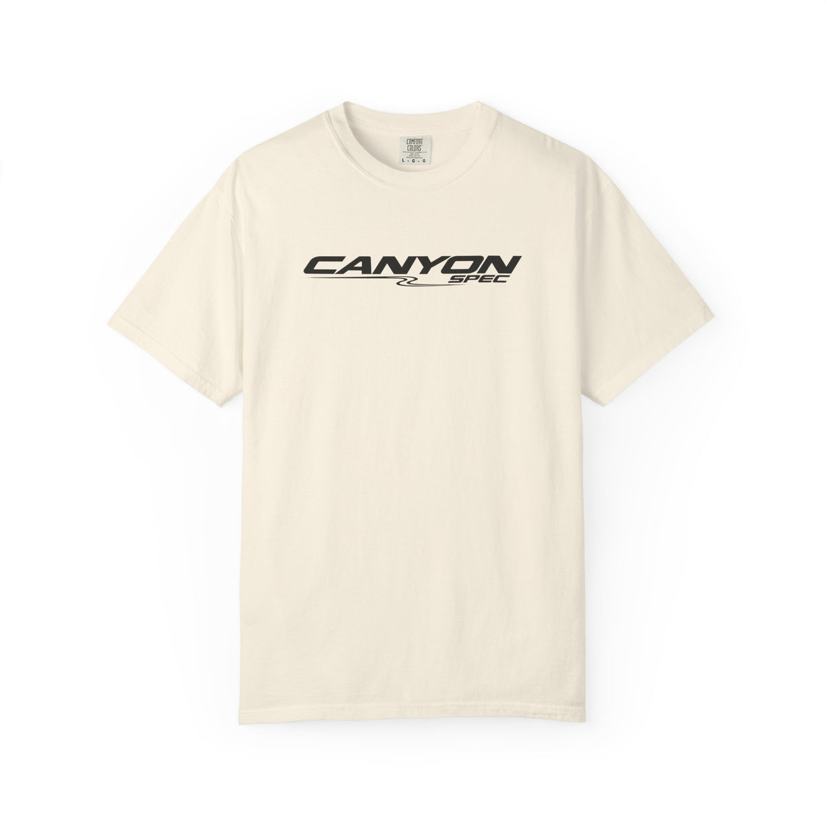 Ivory Canyon Spec T-shirt with small chest logo graphic