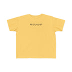 Butter yellow toddler T-shirt with chest Big Wing Cartel logo print