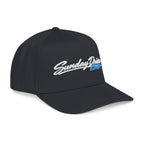Black baseball cap with side embroidered logo