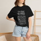 Black crewneck graphic T-shirt with "I'm From The Streets" map print