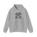 Sport grey 2.6L Social Club hoodie with front graphic and kangaroo pocket