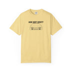Butter JDM t-shirt, front print with “WIDE BODY SOCIETY” and car graphic.