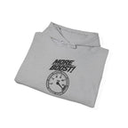 Sport grey hoodie folded with drawstring hood and front “More Boost!!” gauge graphic
