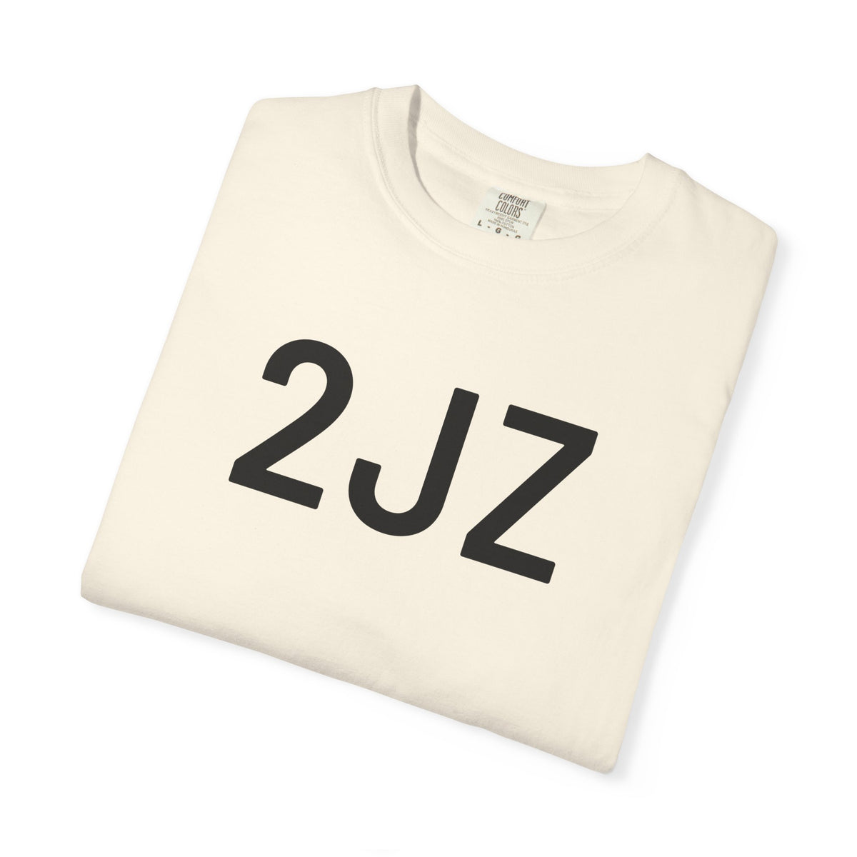 Ivory 2JZ graphic T-shirt, crew neck, short sleeves