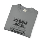 Grey T-shirt with front “OG DSM” car graphic