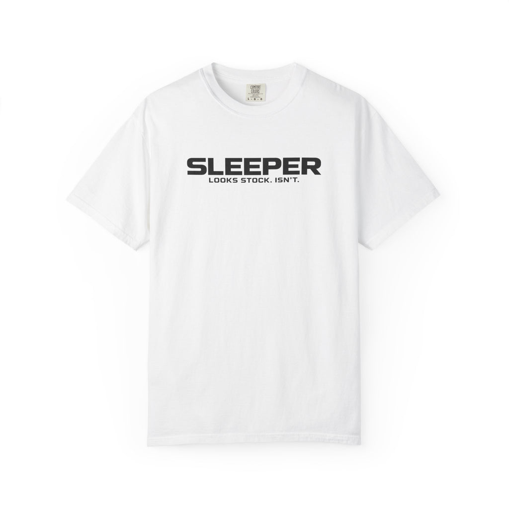 White graphic T-shirt with SLEEPER front print