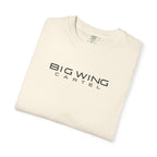 Ivory crewneck T-shirt with BIG WING chest logo print