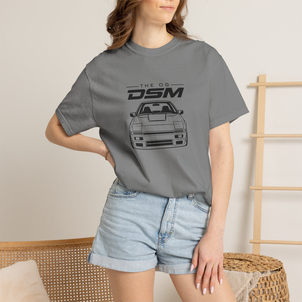 Grey T-shirt with front car graphic