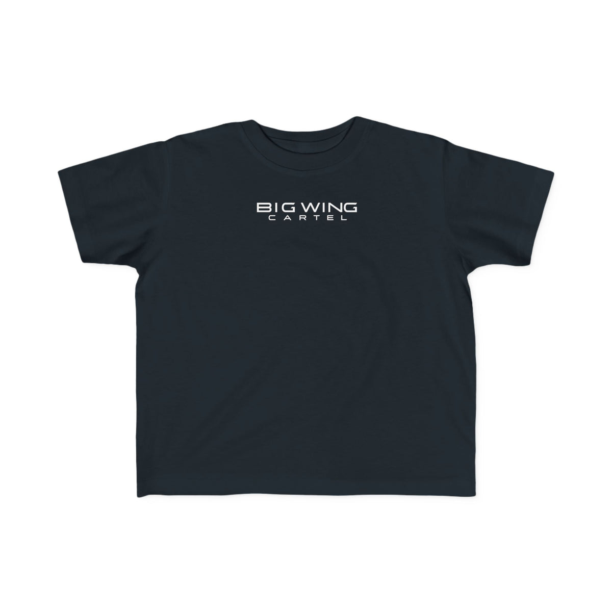 Black toddler T-shirt with chest Big Wing Cartel logo print