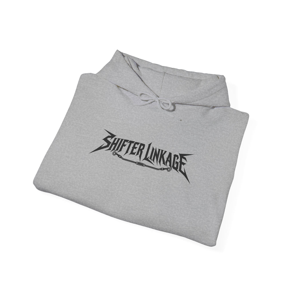 Sport grey band logo hoodie with front pouch pocket and drawstring hood