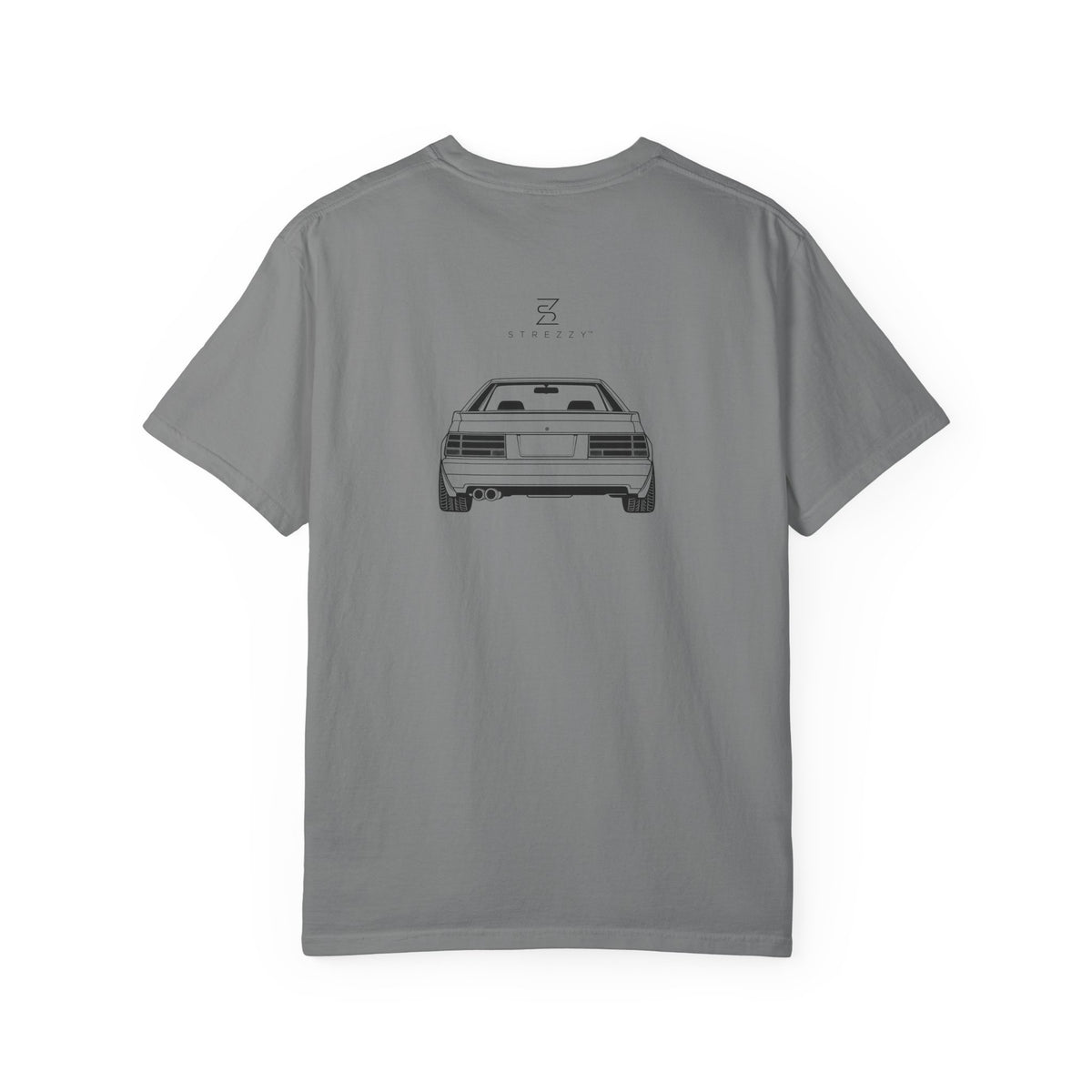 Grey JDM T-shirt with 2.6L Social Club car graphic on front