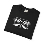 Black crew-neck T-shirt with bold '60-130 Club' logo on chest.