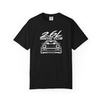 Black crew-neck T-shirt with 2.6L Social Club JDM car graphic