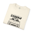Ivory crewneck T-shirt with front DSM logo and detailed car graphic