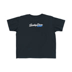 Black toddler T-shirt with “Sunday Drive Club” logo on the chest