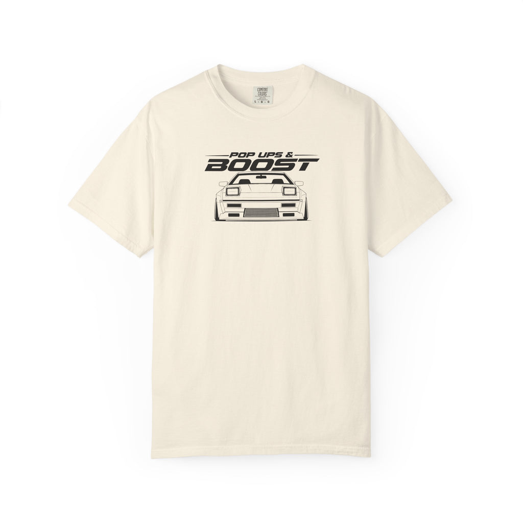 Ivory JDM graphic T-shirt with front car print and crew neck