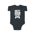 Black baby bodysuit with 'Next Gen Gamer' gaming controller graphic