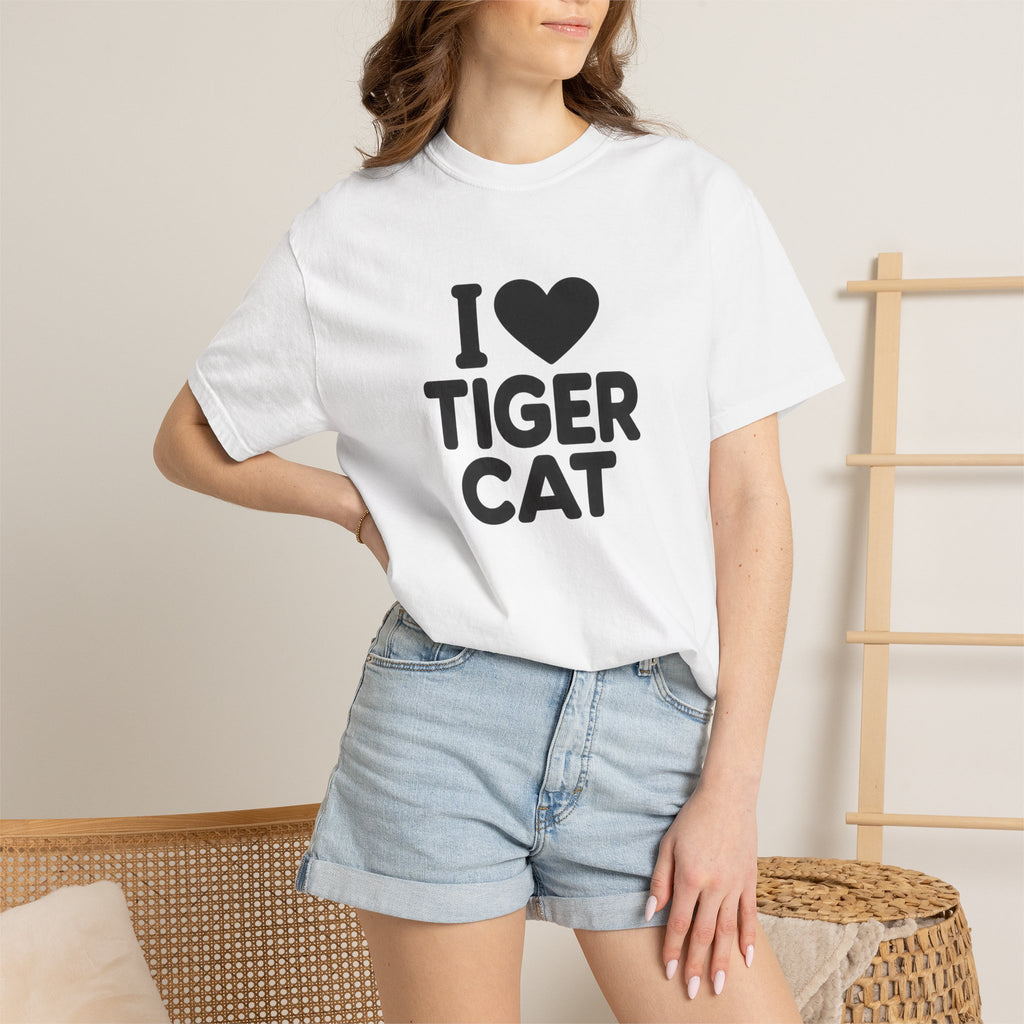I Love Tiger Cat T-Shirt
