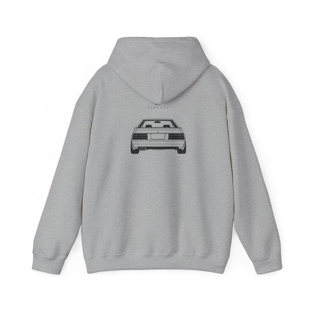 Sport grey hoodie with back “2.6L Social Club” car graphic