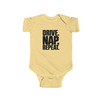 Drive. Nap. Repeat. Baby Bodysuit