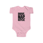 Drive. Nap. Repeat. Baby Bodysuit