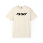 Ivory crew-neck T-shirt with B58 Social Club logo chest print