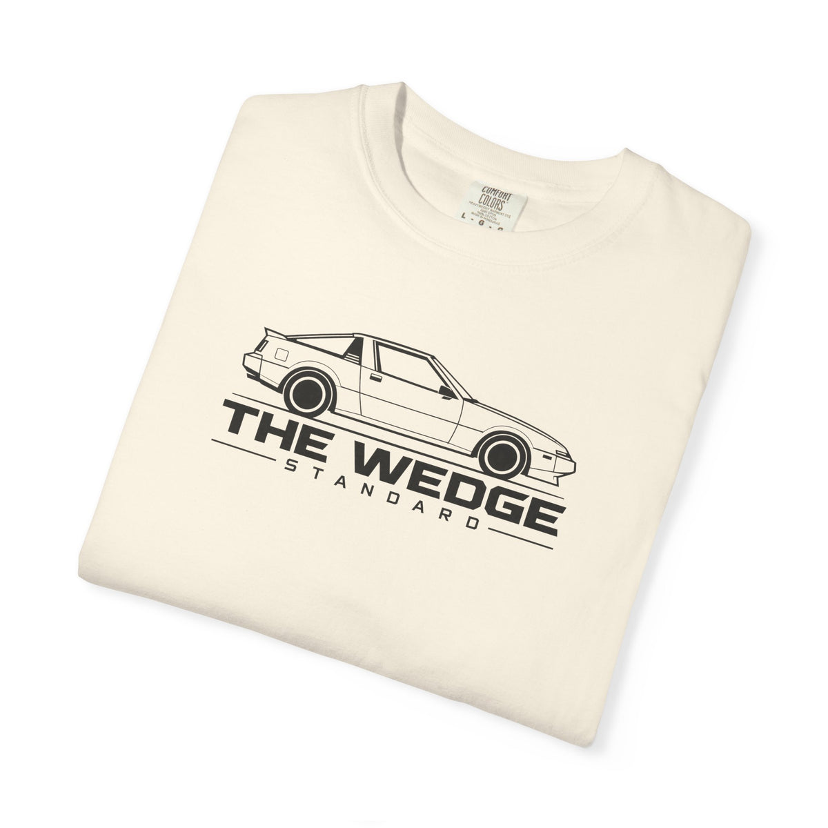 Wedge Standard JDM T-shirt in cream with car graphic logo on the front