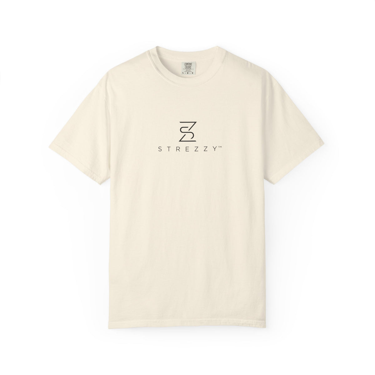 Relaxed-fit ivory logo T-shirt with crew neck and short sleeves