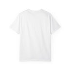White crew-neck T-shirt back view, plain with no visible print.