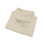 Big Wing Cartel hoodie, sand with front logo graphic and hood