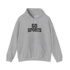 Go Sports hoodie in sport grey with front kangaroo pocket and drawstring hood