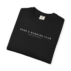 Black Zone 2 Running Club T-shirt with arched chest graphic logo