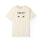 Cream JDM t-shirt, front print with “WIDE BODY SOCIETY” and car graphic.