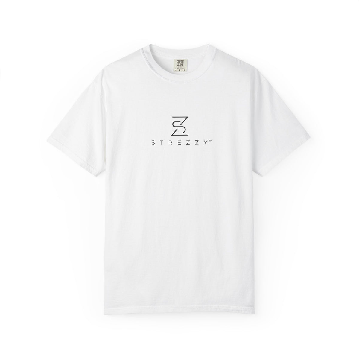 Relaxed-fit white logo T-shirt with crew neck and short sleeves