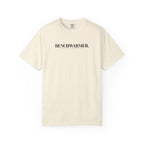 Ivory Benchwarmer T-shirt with 'BENCHWARMER' logo front print