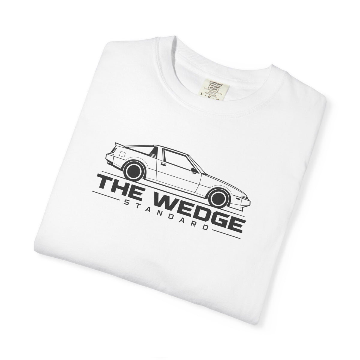 Wedge Standard JDM T-shirt in white with car graphic logo on the front